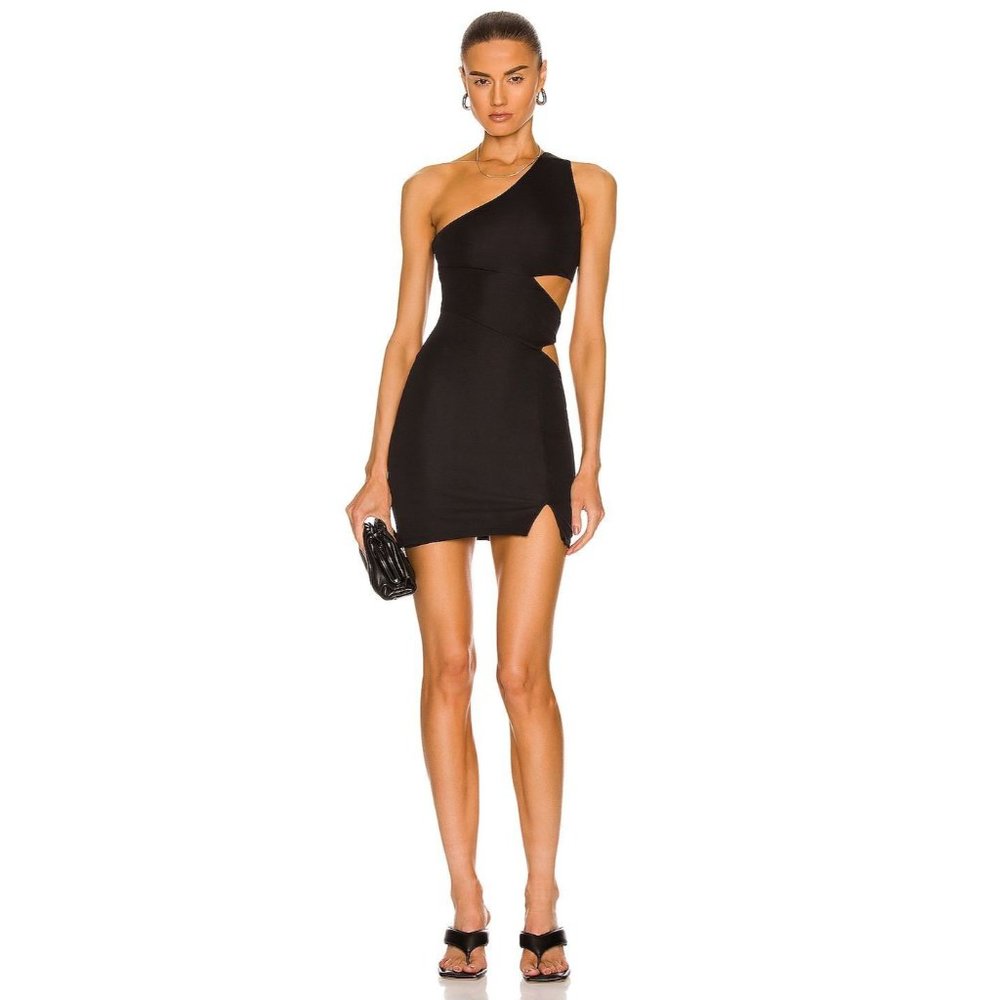 NEW Size XS Staud Letta Dress in Black REVOLVE MSRP $265